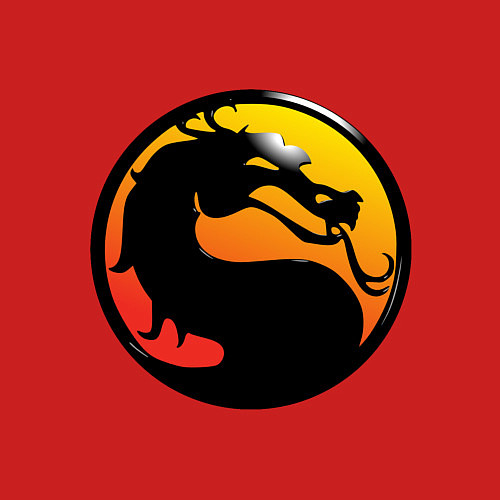 Мужской свитшот Mortal kombat logo / Красный – фото 3
