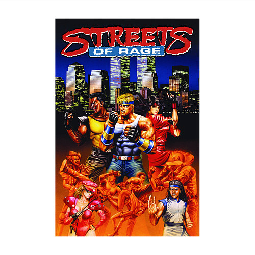 Мужской свитшот Streets of rage - bare knuckle / Белый – фото 3