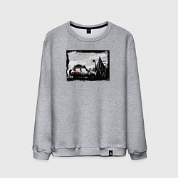 Свитшот хлопковый мужской Дикая страна, цвет: меланж