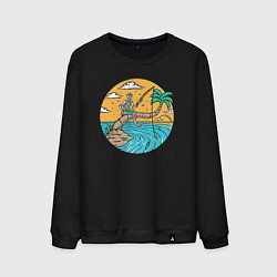 Мужской свитшот Рыбалка на пальме