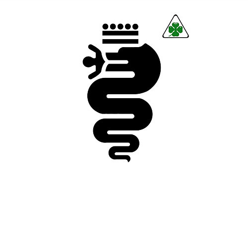 Мужской свитшот Quadrifoglio / Белый – фото 3