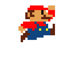 Свитшот хлопковый мужской Mario 8 bit, цвет: белый — фото 2