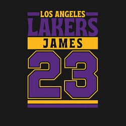 Свитшот хлопковый мужской Lakers - James 23, цвет: черный — фото 2