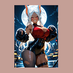 Свитшот хлопковый мужской Мирко из Моя геройская академия в неофициальном ко, цвет: пыльно-розовый — фото 2