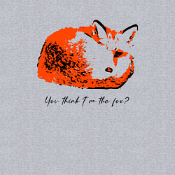 Свитшот хлопковый мужской Это лиса, цвет: меланж — фото 2