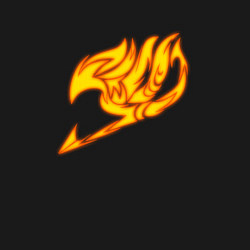 Свитшот хлопковый мужской Хвост феи - фейри тейл, цвет: черный — фото 2