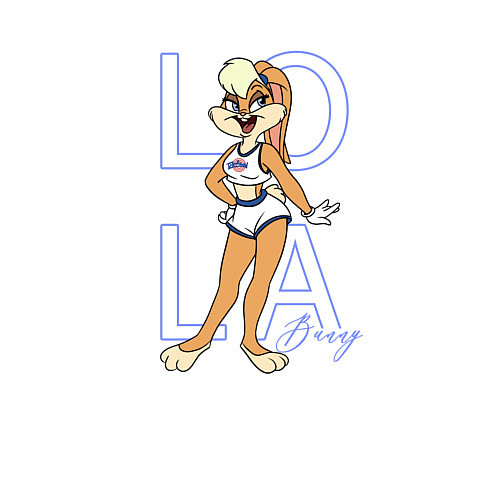 Мужской свитшот Лола Банни крольчиха Looney Tunes / Белый – фото 3