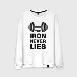 Мужской свитшот Железо никогда не лжет