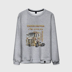 Мужской свитшот Мерседес дальнобойщик