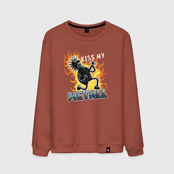 Мужской свитшот Футурама: Робот Бендер-гитарист