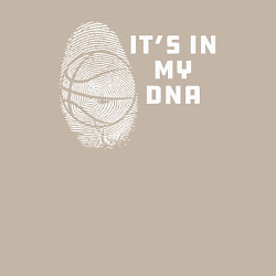 Свитшот хлопковый мужской Баскетбол в моей днк, цвет: миндальный — фото 2