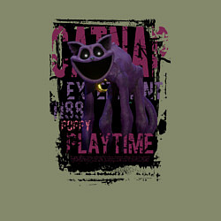 Свитшот хлопковый мужской Кот дремот Catnap, цвет: авокадо — фото 2