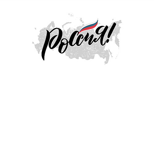 Мужской свитшот Россия с триколором / Белый – фото 3