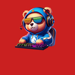Свитшот хлопковый мужской Bear cub is a player of Team Liquid - esports, цвет: красный — фото 2