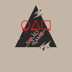 Свитшот хлопковый мужской Поиграем в кальмара, цвет: миндальный — фото 2