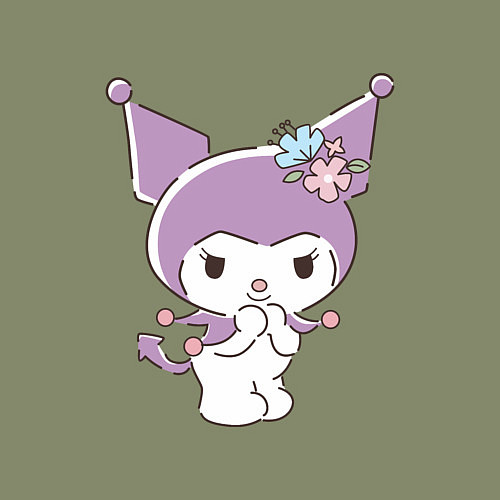 Мужской свитшот Куроми с цветочками / Авокадо – фото 3