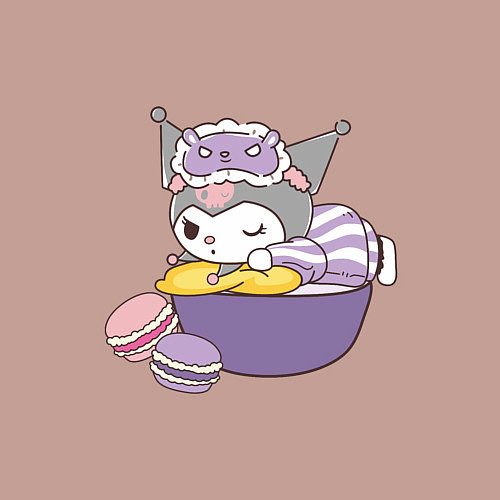 Мужской свитшот Куроми с макарунами / Пыльно-розовый – фото 3