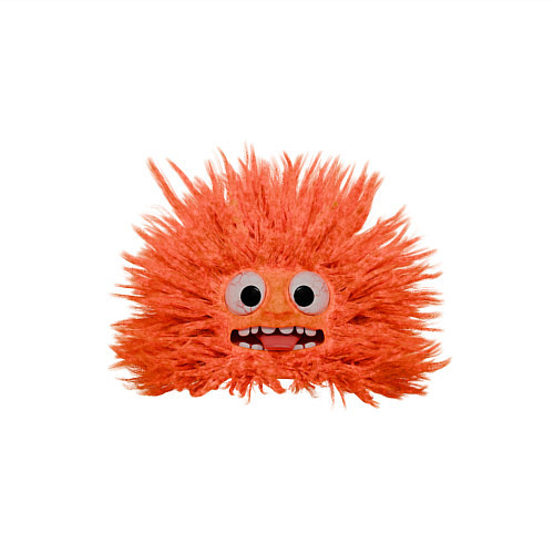 Мужской свитшот Fluffy monster orange / Белый – фото 3