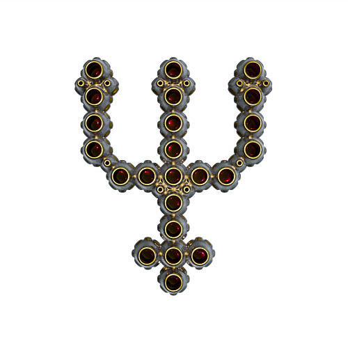 Мужской свитшот Astrological symbol planet neptune metal antique / Белый – фото 3