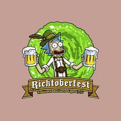 Свитшот хлопковый мужской Риктобирфест, цвет: пыльно-розовый — фото 2