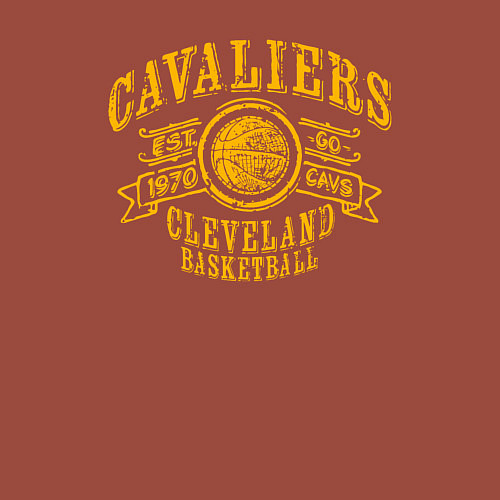 Мужской свитшот Cleveland basketball / Кирпичный – фото 3