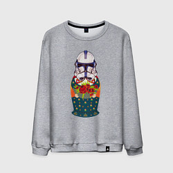 Мужской свитшот Матрешка в шлеме штурмовика звездные войны