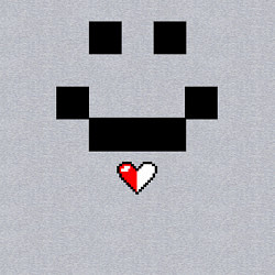 Свитшот хлопковый мужской Minecraft улыбка и любовь, цвет: меланж — фото 2