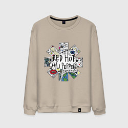 Мужской свитшот RHCP - logo with songs