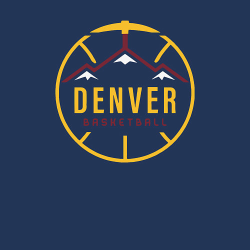 Мужской свитшот Basketball Denver / Тёмно-синий – фото 3
