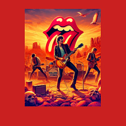 Свитшот хлопковый мужской Rolling Stones - outdoor performance, цвет: красный — фото 2