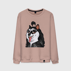 Мужской свитшот NFT Doge - Kiss