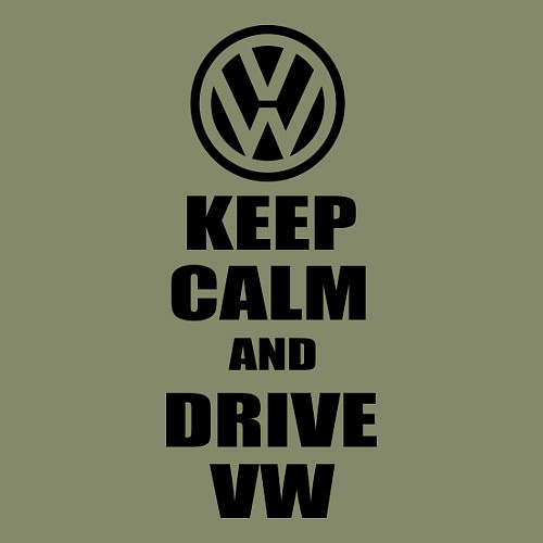 Мужской свитшот Keep Calm & Drive VW / Авокадо – фото 3
