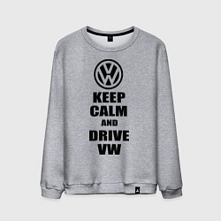 Мужской свитшот Keep Calm & Drive VW