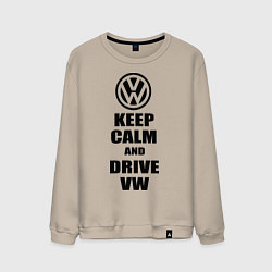 Мужской свитшот Keep Calm & Drive VW
