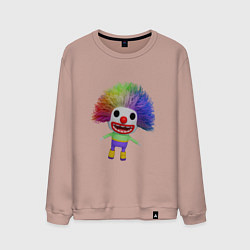 Мужской свитшот Cartoon clown colorful hair