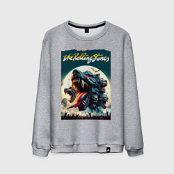 Мужской свитшот Волки Роллинг Стоунз - фантазия