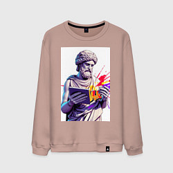 Мужской свитшот Античная статуя и граффити