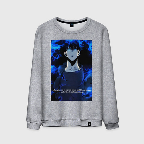 Мужской свитшот Sung Jinwoo / Меланж – фото 1