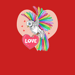 Свитшот хлопковый мужской Color bird, цвет: красный — фото 2