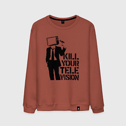 Мужской свитшот Убей свой телевизор