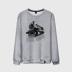 Мужской свитшот Паровоз в перспективе