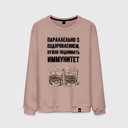 Мужской свитшот Поднимай иммунитет