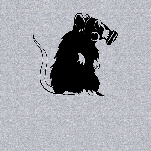 Мужской свитшот Gas rat / Меланж – фото 3