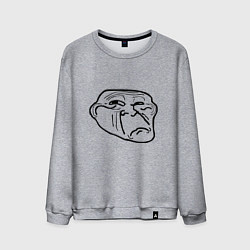 Мужской свитшот Тролл фейс недовольный мем