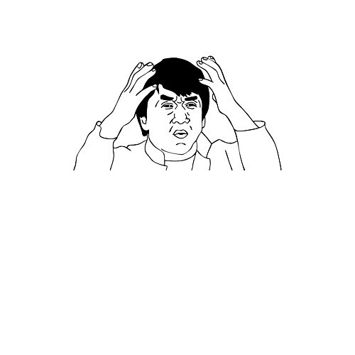 Мужской свитшот Джеки Чан мем / Белый – фото 3