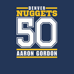 Свитшот хлопковый мужской Denver - Aaron Gordon, цвет: тёмно-синий — фото 2