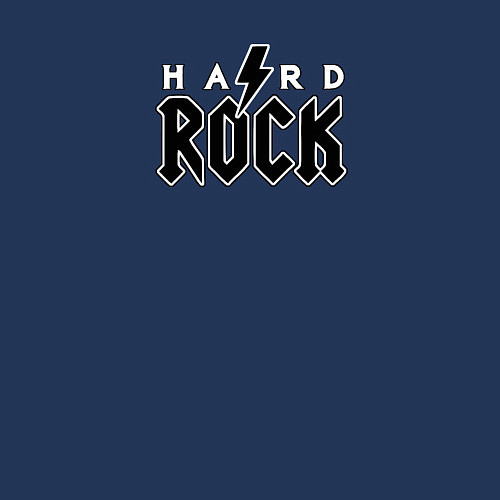 Мужской свитшот Hard rock in black white / Тёмно-синий – фото 3