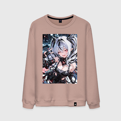 Мужской свитшот Jetavie Punishing Gray Raven / Пыльно-розовый – фото 1