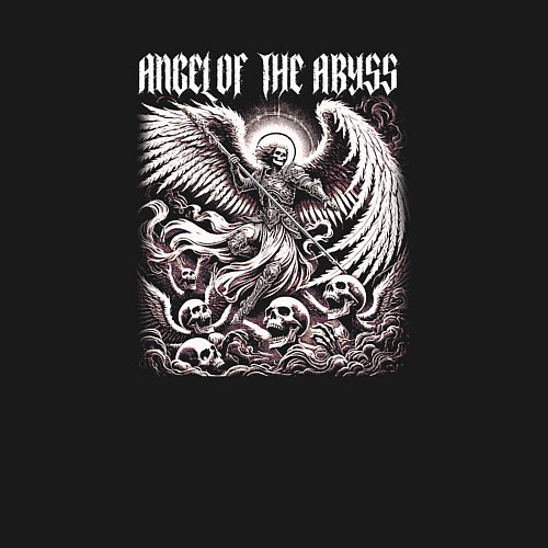 Мужской свитшот Angel of the abyss / Черный – фото 3