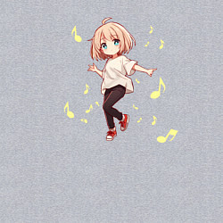 Свитшот хлопковый мужской Танец тиби, цвет: меланж — фото 2